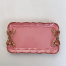 Axyaa Vintage White Bow Tie Ceramic Tray for Kitchen and Living Room