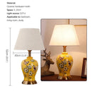 Axyaa Ceramic Table Lamp American Style Living Room Bedroom Decor