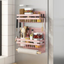 Axyaa Magnetic Fridge Shelf Paper Tube Spice Storage Rack