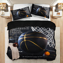 Axyaa Sports Basketball 3pcs Duvet Cover Set - Soft Breathable HD Printing