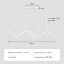 Axyaa LED Pendant Lights: Modern 2 Head Fixtures for Living Room, Bedroom, Hotel, Bar