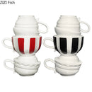 Axyaa Creative Cup Ceramic Vase Ornament Flower Arrangement Artistic Craft