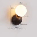 Axyaa Black Travertine LED Wall Sconce Reading Lamp