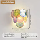 Modern Axyaa Murano Glass Dopamine Wall Light for Colorful Living Spaces