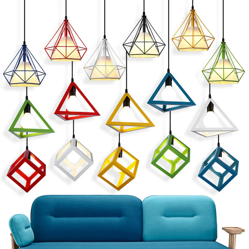 Axyaa Retro Loft Industrial Pendant Light Chandelier for Home Living Room Decor