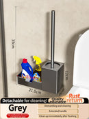 Axyaa Bathroom Toilet Shelf & Brush Storage