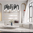 Axyaa U Shape Chandelier: Luxury Designer LED Living Room Lighting Fixtures