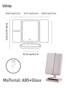 Axyaa Touch Screen Smart Mirror, LED Beauty Light, Foldable Portable Makeup Mirror