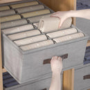 Axyaa Clothes Storage Box Set - Organize Sweaters, T-Shirts, Pants, Underwear & Socks