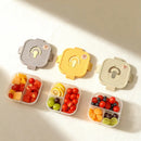 Axyaa Square Divided Lunch Box - Leakproof Portable Bento Container