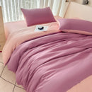 Axyaa Summer Cool Ice Silk Solid Color Duvet Cover in Twin/Full/Queen/King Sizes