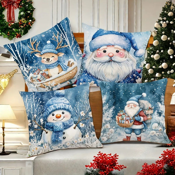 Axyaa Christmas Pillowcase Set - Festive Home Decor & New Year Gift