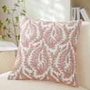 Axyaa Olive Green Yellow Floral Embroidery Pillow Cover 45x45cm Square Home Decoration