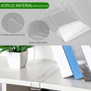 Acrylic Shelf Dividers Set for Wardrobe & Bookcases by Axyaa - Adjustable & Clear