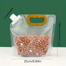 Axyaa Reusable Storage Bags with Handle and Nozzle, Leak Proof Freezer Bag