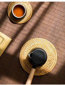 Axyaa Rattan Insulated Table Mats Set for Dining Tables and Plates