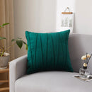 Axyaa Plush Velvet Striped Cushion Cover for Stylish Home Decor