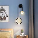 Axyaa Round LED Wall Lamp: Modern Rotatable Sconce for Indoor Lighting