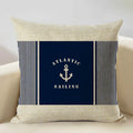 Axyaa Marine Cotton Fish Cushion Cover 45x45CM Square Home Decor Pillow Case
