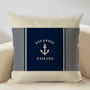Axyaa Marine Cotton Fish Cushion Cover 45x45CM Square Home Decor Pillow Case