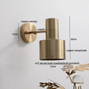Axyaa Modern Copper LED Wall Lamp with Pull Chain Switch
