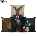 Axyaa Deer Elk Pillow Case - Elegant Home Decor Sofa Cushion Cover