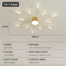 Axyaa Fireworks LED Ceiling Light: Luxury Chandelier for Home, Restaurant, Hotel Lobby