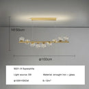 Axyaa Glass Ball Ceiling Chandelier for Dining Room & Kitchen