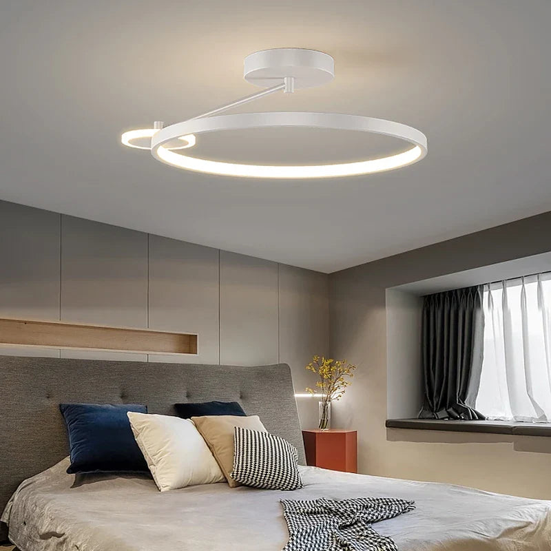 Axyaa Circular LED Ceiling Lamp with Remote Control for Intelligent Indoor Lighting