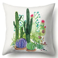 Axyaa Cactus Flower Decorative Cushion Cover 45X45CM Home Sofa Pillowcase