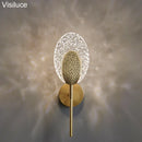 Axyaa Brass Copper LED Wall Sconces for Bedroom Living Room Lighting