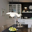 Axyaa Glass Pendant Lamp: Bauhaus Danish Classic Nordic Ceiling Chandelier for Kitchen Island, Bedroom, Dining