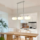 Nordic White Glass Pendant Lights by Axya - Modern Living Room Chandelier
