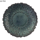 Axyaa Flower Shaped Ceramic Plate - Creative Tableware for Pasta, Dessert, and Fruit Salad
