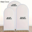 Axyaa Wedding Arch Set Backdrop Double-Sided Elastic Fabric Dome Kit