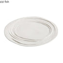 Axyaa Ceramic Texture Plate Set for Steak, Pasta, and Desserts