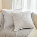 Axyaa Geometric Pattern Corduroy Cushion Cover for Soft Home Decor