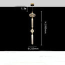 Axyaa Snow Glass Chandelier Pendant Light for Living Room, Bedroom, Staircase