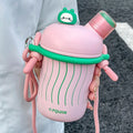 Axyaa Kids Stainless Steel Insulated Straw Cup - Double Drink Thermos