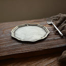 Axya Hand-Carved Wrought Iron Storage Tray for Home Decor and Photography Props