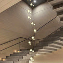 Axyaa LED Staircase Chandeliers for Modern Home Decor Living Room Pendant Light