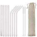 Axyaa Stainless Steel Straw Set - Colorful, High Quality, Reusable Straw