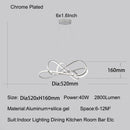 Axyaa Modern LED Chandelier for Home Decor