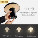Axyaa Mushroom Desk Lamp: Portable Charging Night Light for Bedroom Atmosphere
