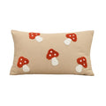 Axyaa Mushroom Pillow Covers in Beige Canvas for Home Decoration in Various Sizes
