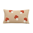 Axyaa Mushroom Pillow Covers in Beige Canvas for Home Decoration in Various Sizes