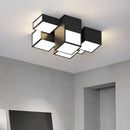 Axyaa Square Chandeliers: Modern Home Indoor Ceiling Lights for Living, Bedroom, Dining Room