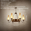 Axyaa Vintage Chandelier Restaurant Personalized Clothing Private Rooms Industrial Living Room Lighting