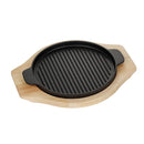 Axya Iron Steak Plate Set | Commercial BBQ Induction Gas Cooker Pan