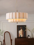 Axyaa Nordic Wabi Sabi Fabric Pendant Lamp Chandelier for Home Decor Lighting.